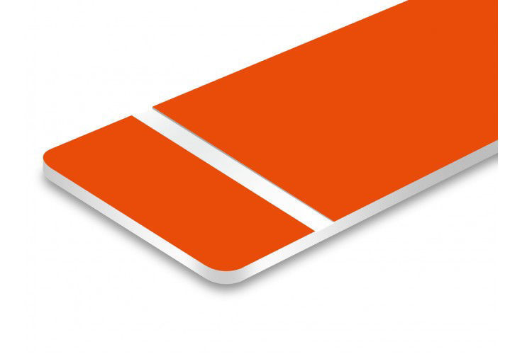Orange/Weiß