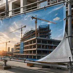 Bedrucktes Mesh-Banner für Baugerüst in Neu-Isenburg