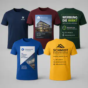 Premium T-Shirts in vielen Farben mit A4- und A3-Druck in Neu-Isenburg