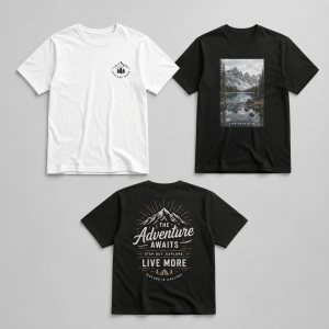 T-Shirt bedrucken Neu-Isenburg in Weiß und Schwarz bis DIN A4