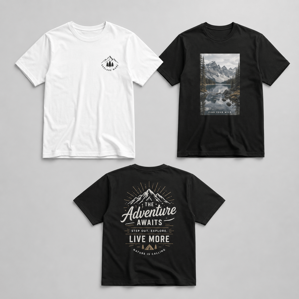 T-Shirt bedrucken Neu-Isenburg in Weiß und Schwarz bis DIN A4