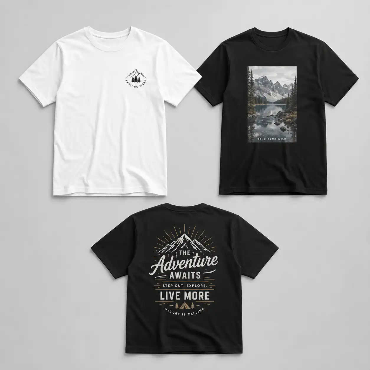T-Shirt bedrucken Neu-Isenburg in Weiß und Schwarz bis DIN A4
