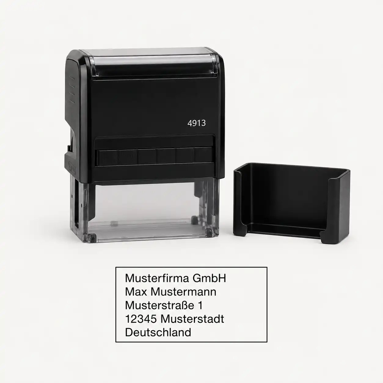 Standardstempel 4913 mit Schutzkappe – 58 × 22 mm